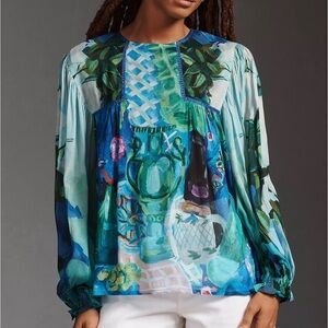 NWT Bl-nk Miranda Peasant Blouse by Anthropologie